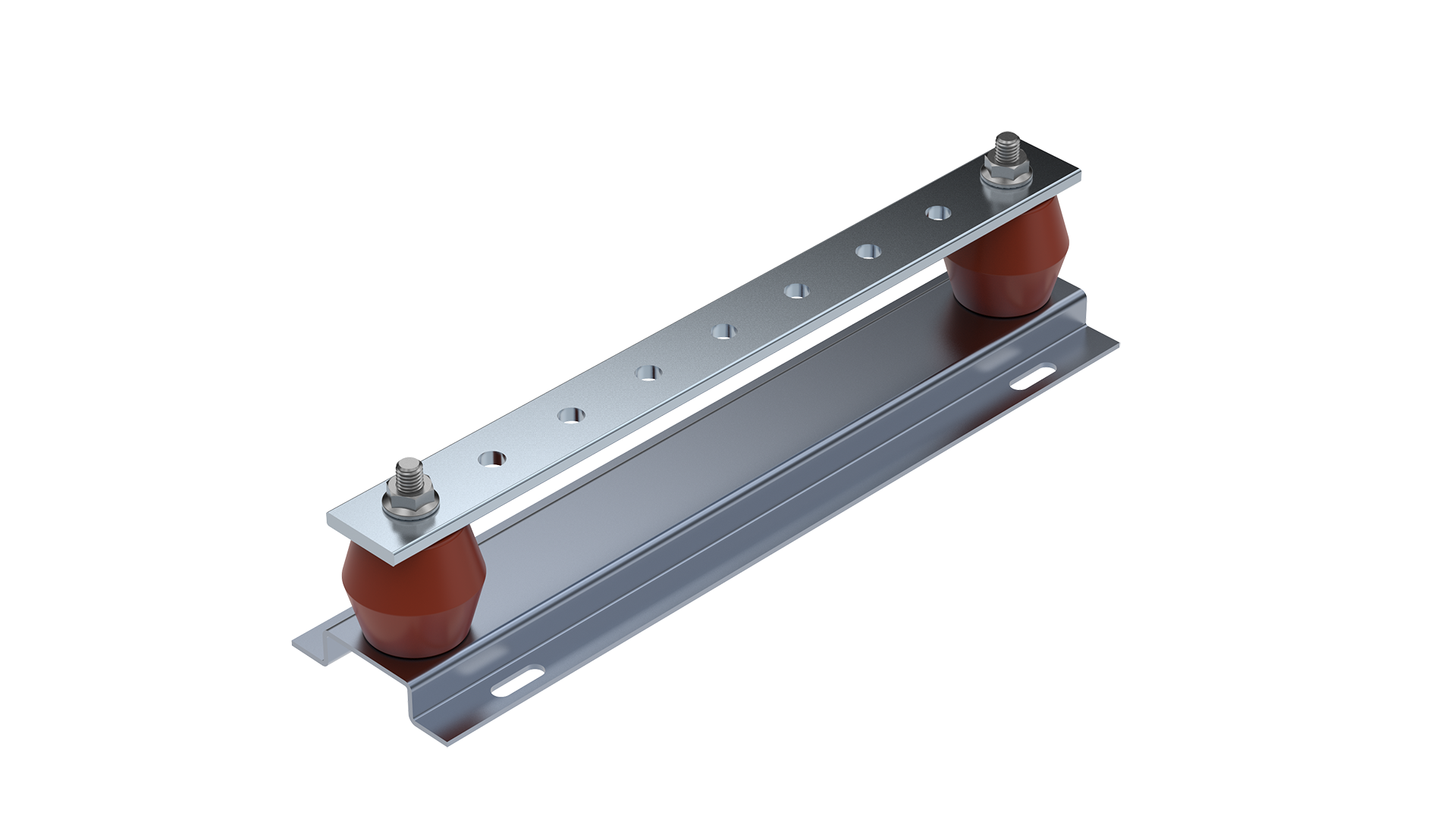 قضيب متساوي الجهد مطلي بالقصدير مع قاعدة