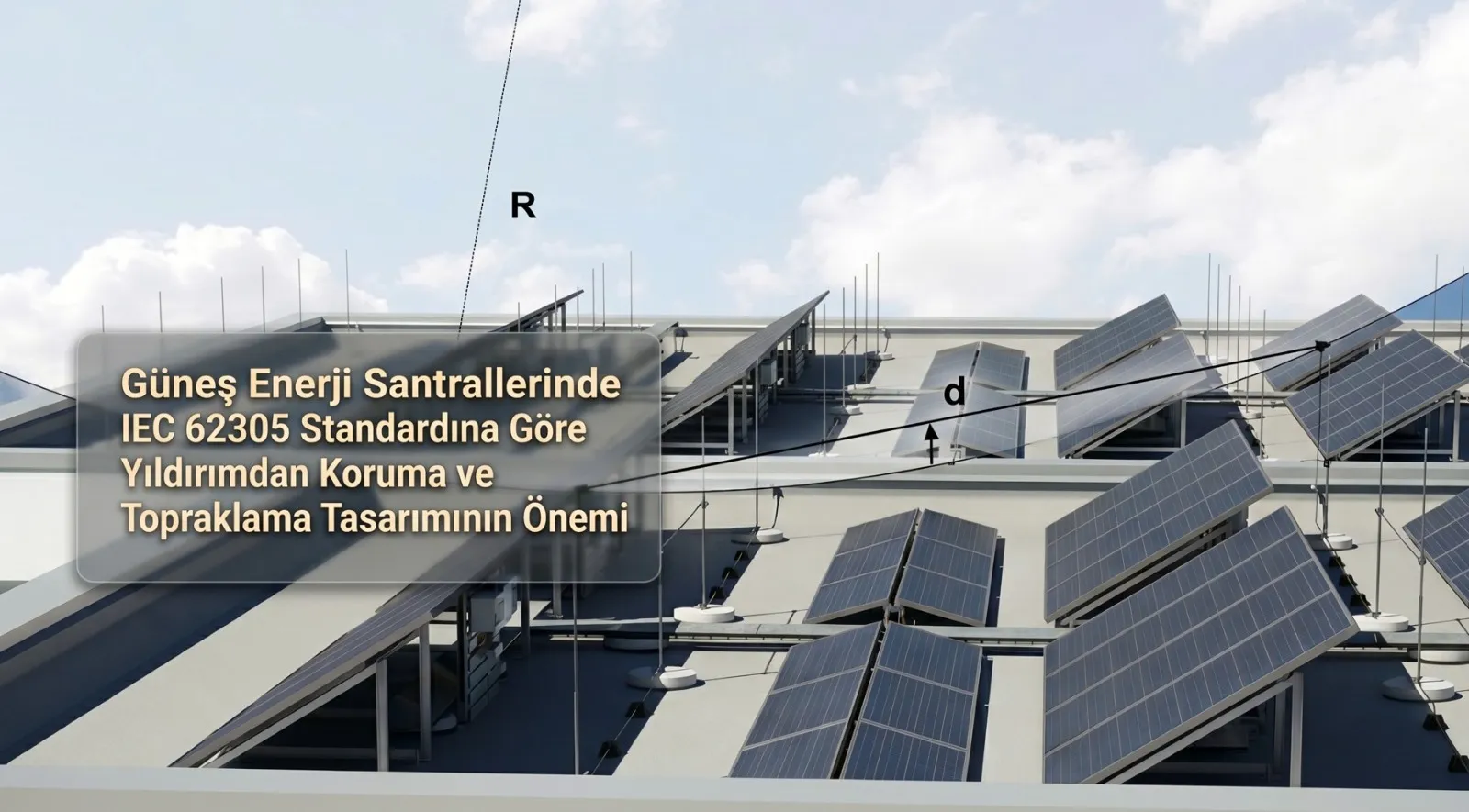 Güneş Enerji Santrallerinde (GES) Topraklama ve Yıldırımdan Korumanın Önemi
