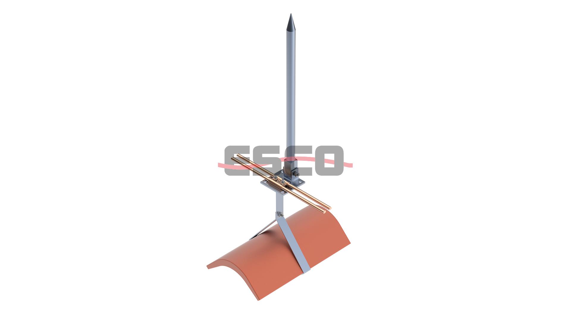 Air Terminal Fixing Base-Adjustable Ridge Tile Type