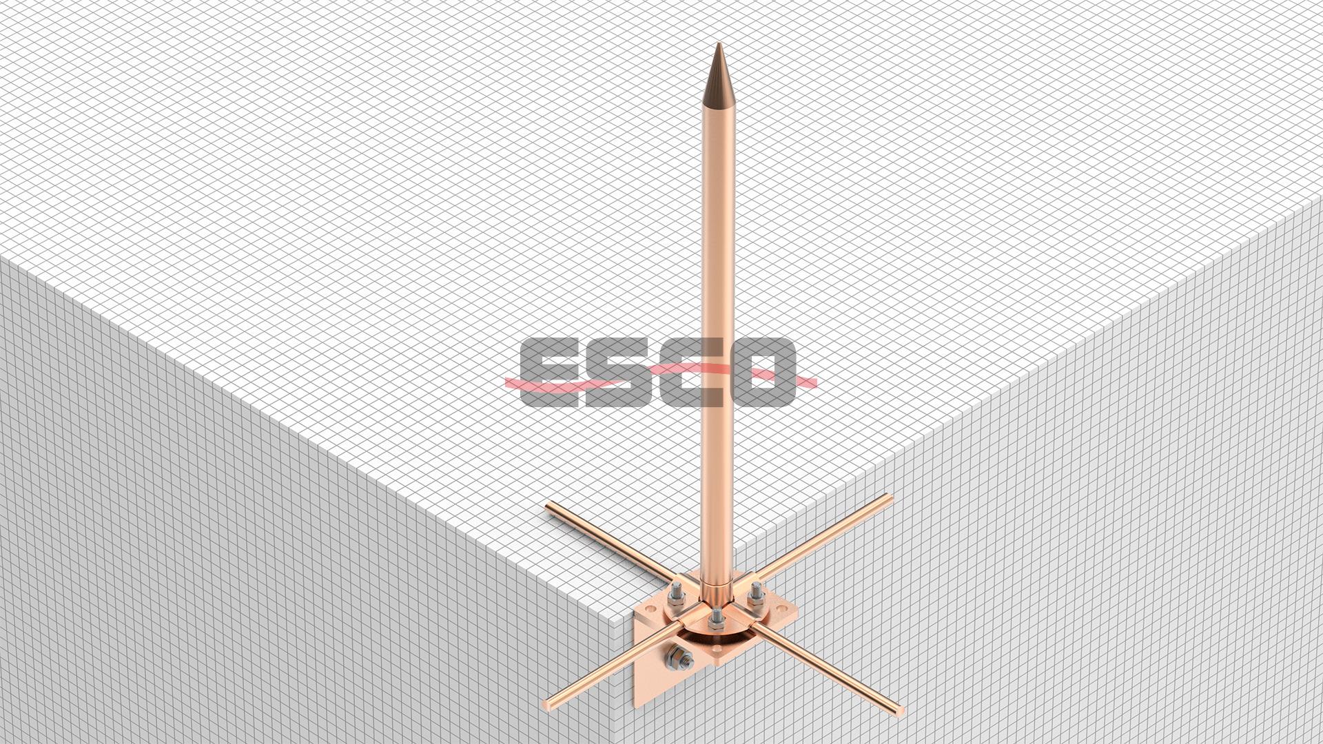 Air Terminal Fixing Base Wall Plate